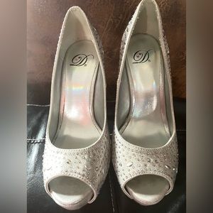 Silver High Heels